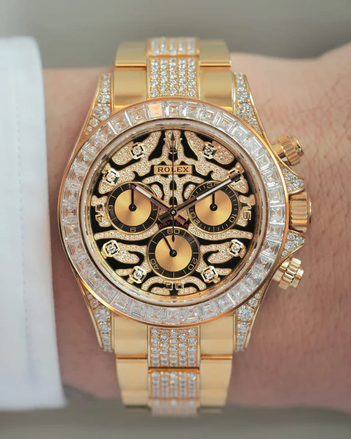 RLX Eye_Of_The_Tiger Golden Chain Bracelet Premium Quality Luxurystuffs.in