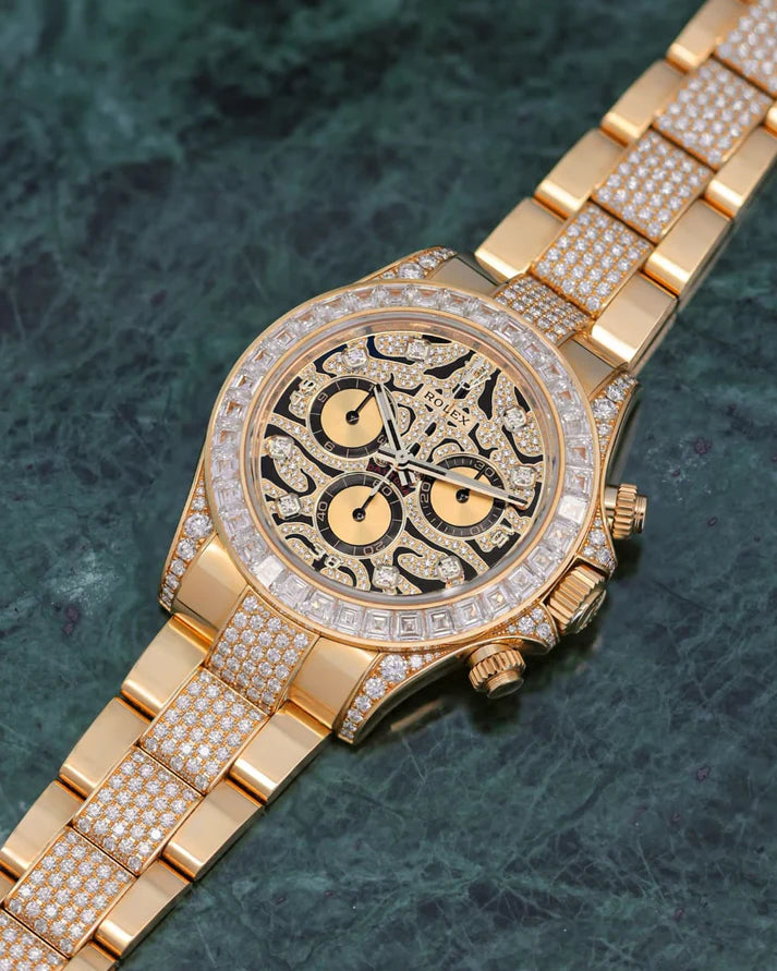 RLX Eye_Of_The_Tiger Golden Chain Bracelet Premium Quality Luxurystuffs.in