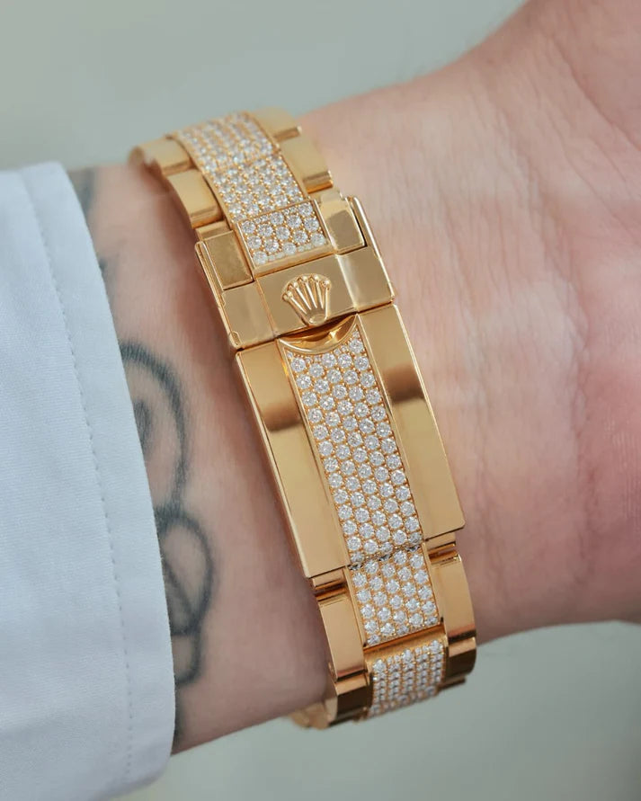RLX Eye_Of_The_Tiger Golden Chain Bracelet Premium Quality Luxurystuffs.in