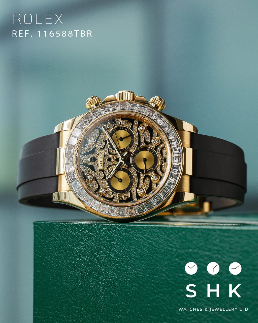 Ro*ex Eye Of The Tiger Silicon Belt Edition Premium Quality Luxury Watch luxurystuffs.in