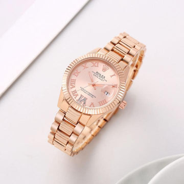 Role_x Oyster Perpetual Date Just Copper-Pink