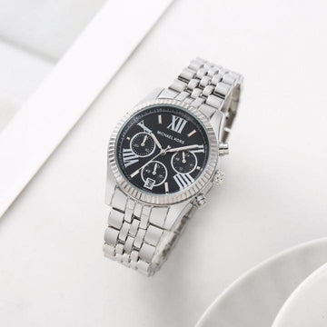 Michael_Kors Lexington Chronograph Silver-Black