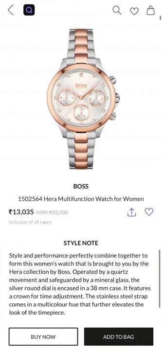 Hugobos_s Womens Hera Multifunction Catalog Model