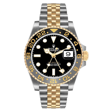 Role_x GMT Master II Zombie Black Grey Steel Yellow Gold Watch Two-tone Luxury Edition Premium Quality Luxurystuffs.in